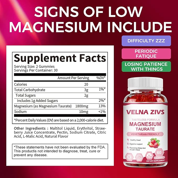 Magnesium Taurate for Muscle and Nerve Support - additional product image 3