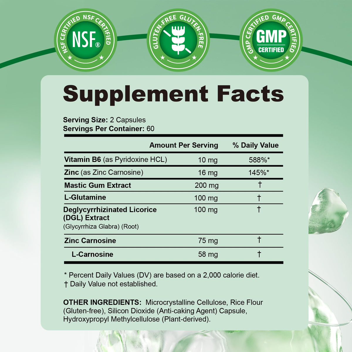 Zinc Carnosine for Stomach Lining Support - additional product image 3