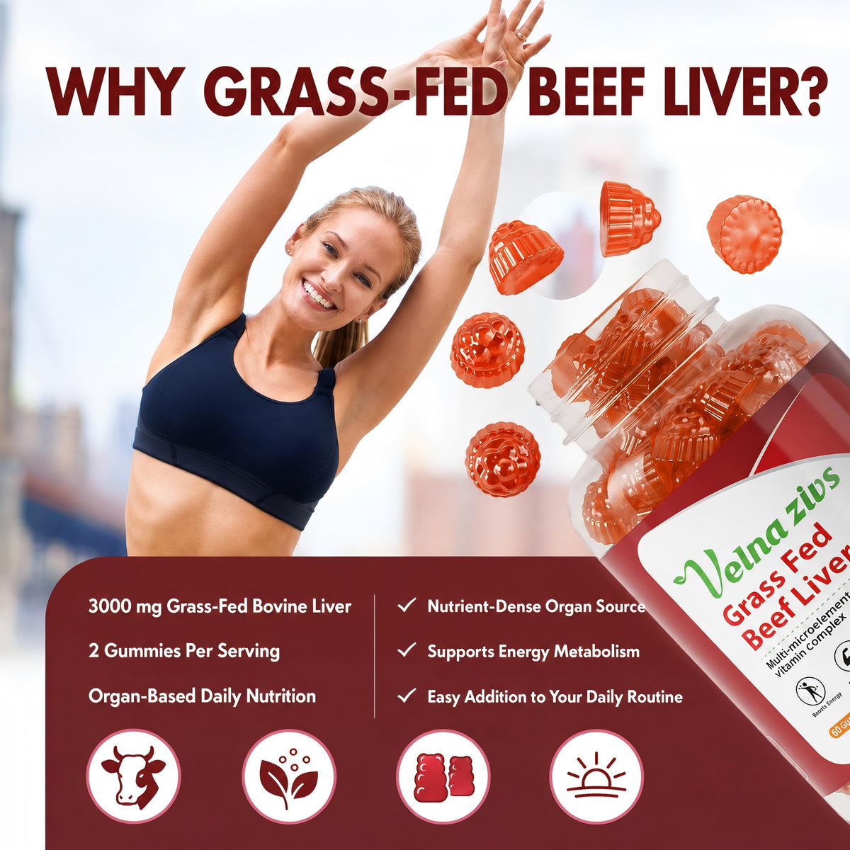 Beef Liver Gummies for Immune Function - additional product image 7